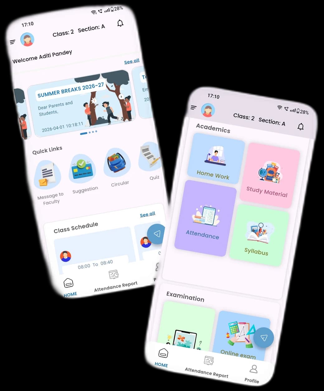 Product screen