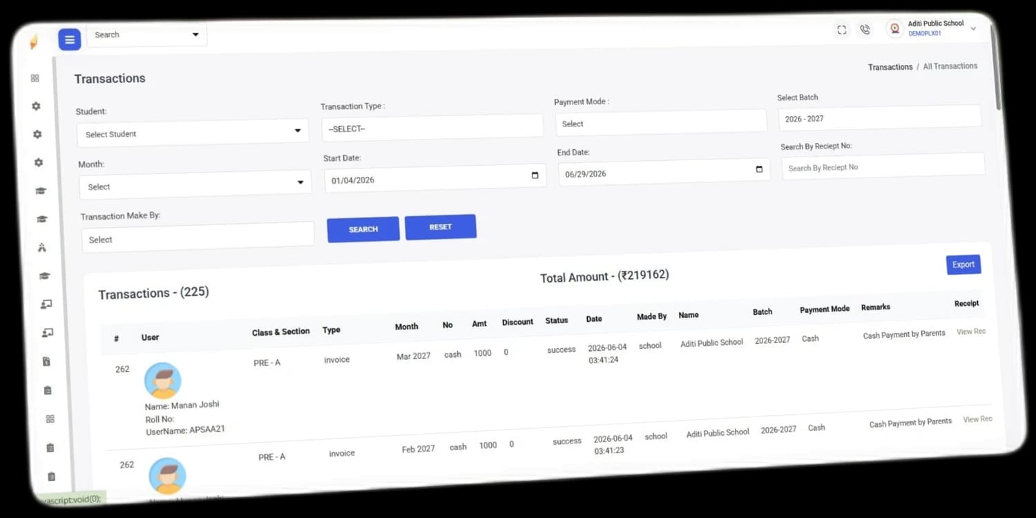 Transaction Records