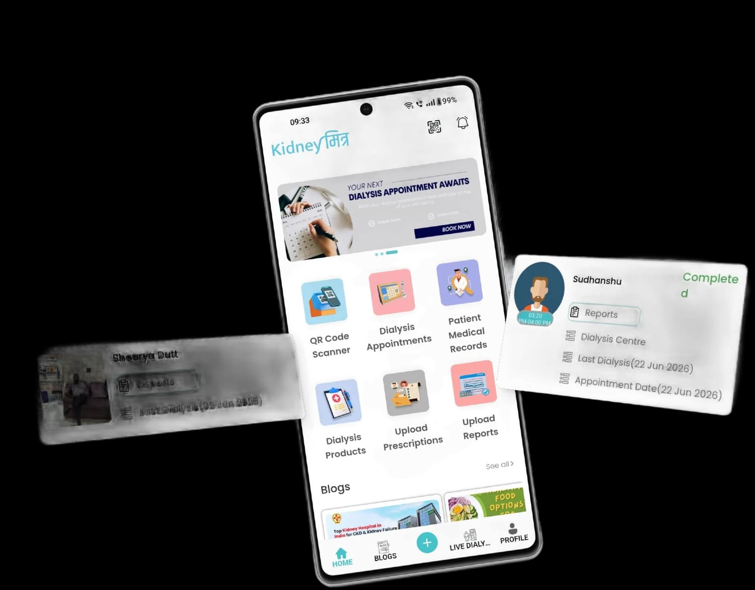 Product screen
