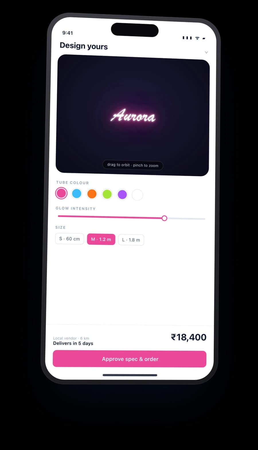 Product screen