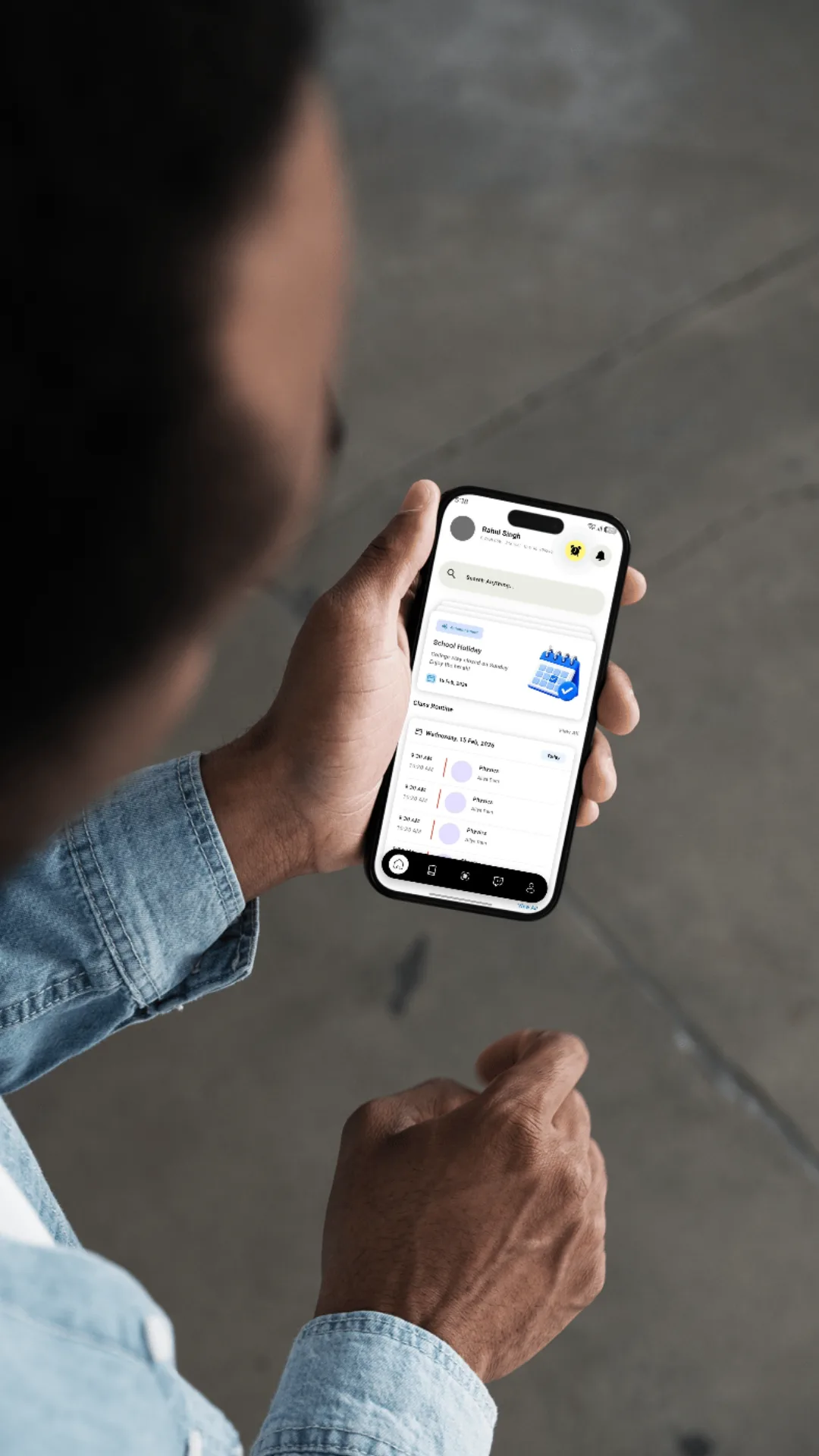 UniPLX app on a phone